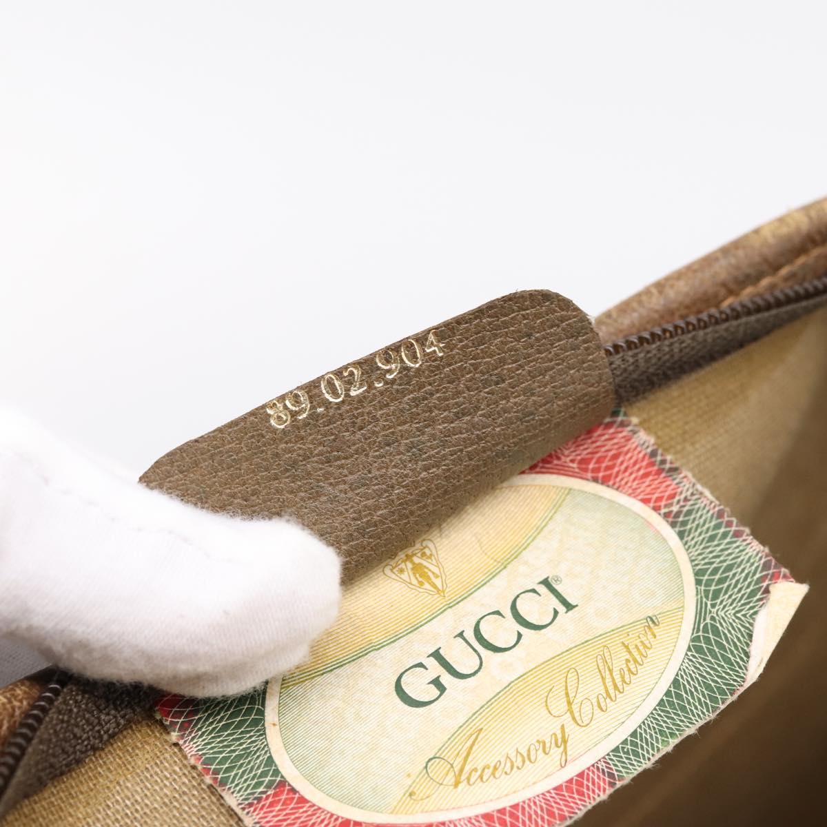 GUCCI GG Supreme Tote Bag PVC Beige Gold 89 02 904 Auth ep16215