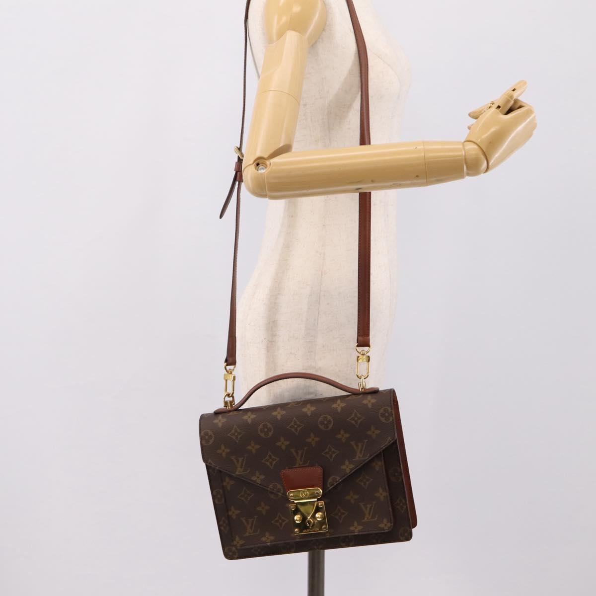 LOUIS VUITTON Monogram Monceau 26 Hand Bag M51187 LV Auth ep16227A