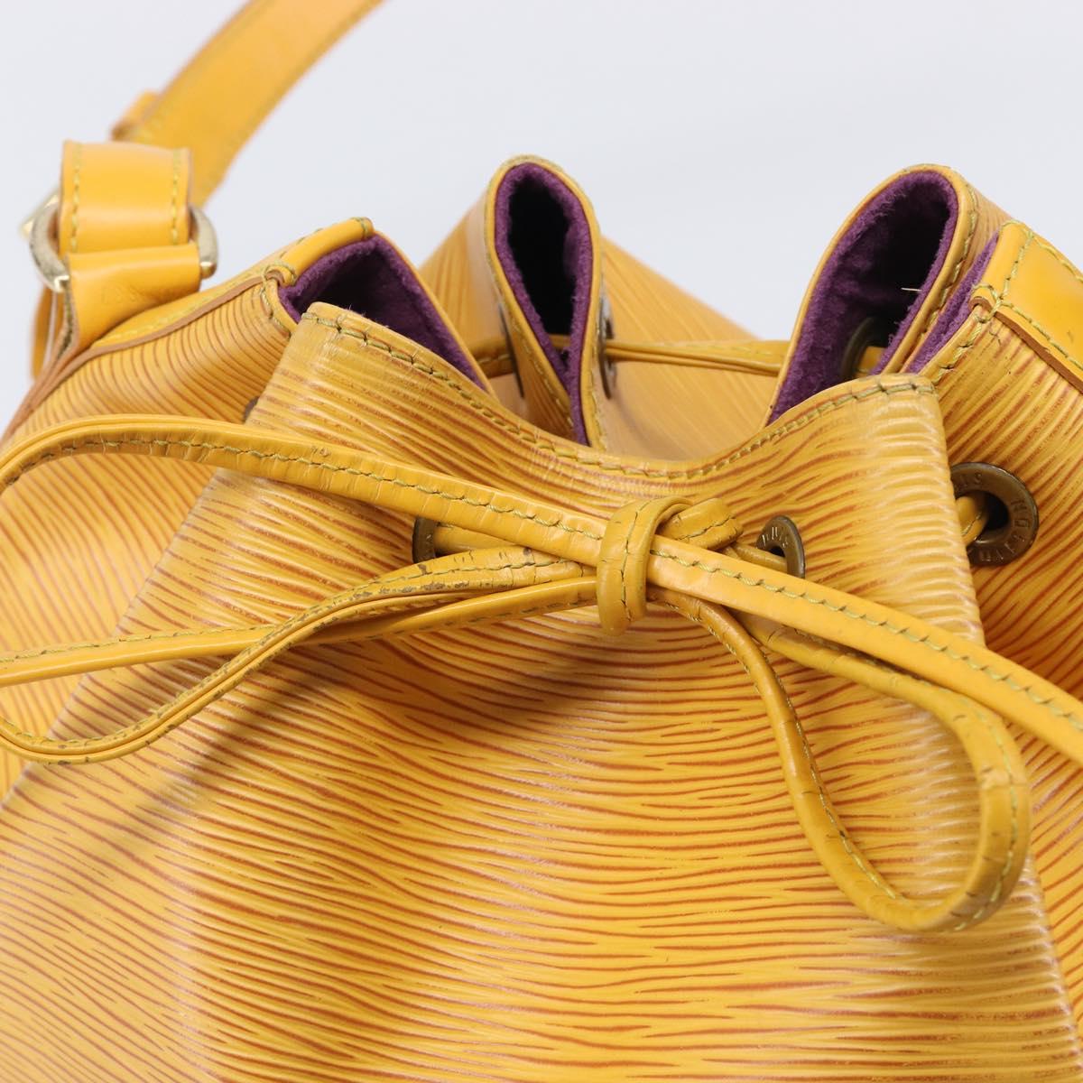 LOUIS VUITTON Epi Petit Noe Shoulder Bag Yellow M44109 LV Auth ep16236