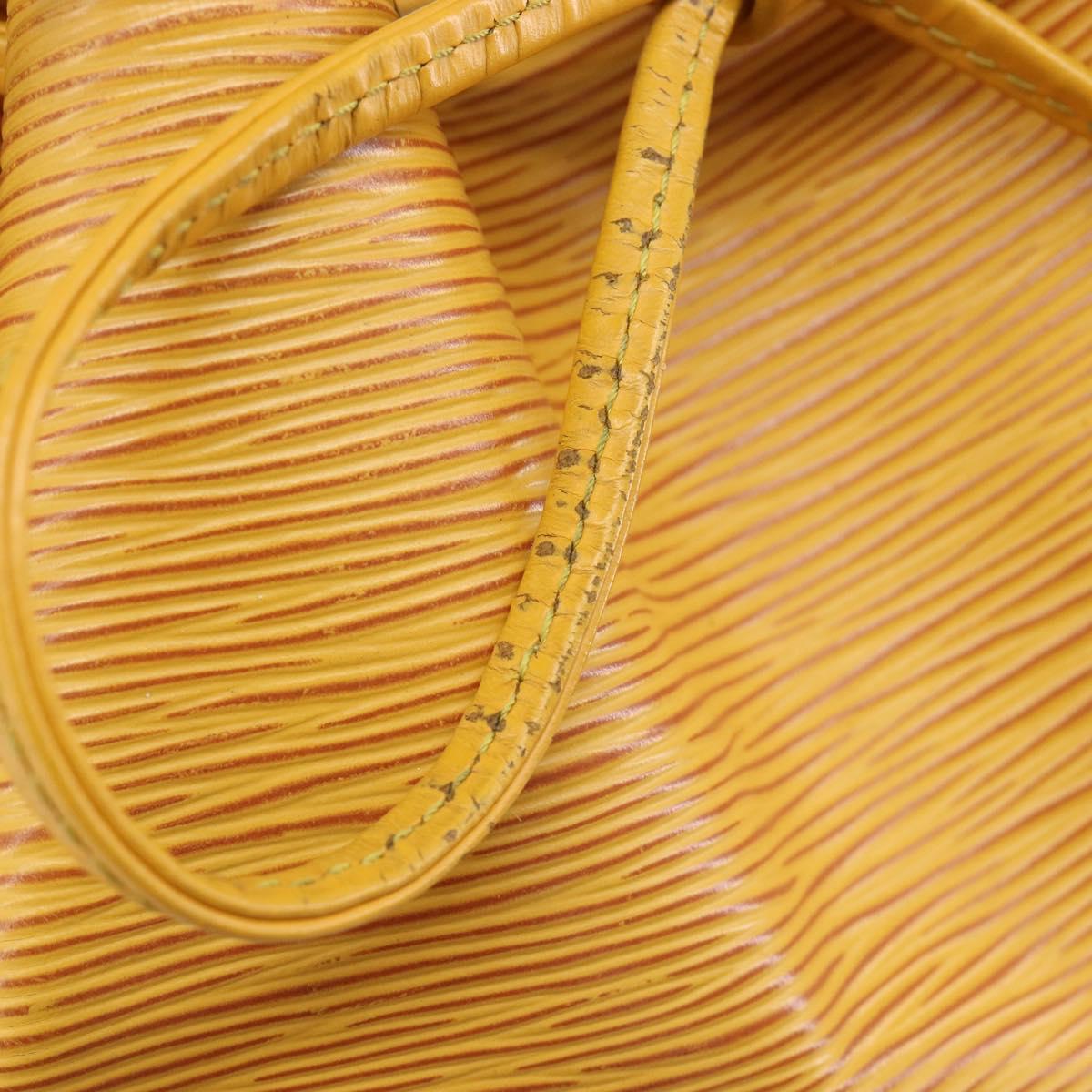 LOUIS VUITTON Epi Petit Noe Shoulder Bag Yellow M44109 LV Auth ep16236