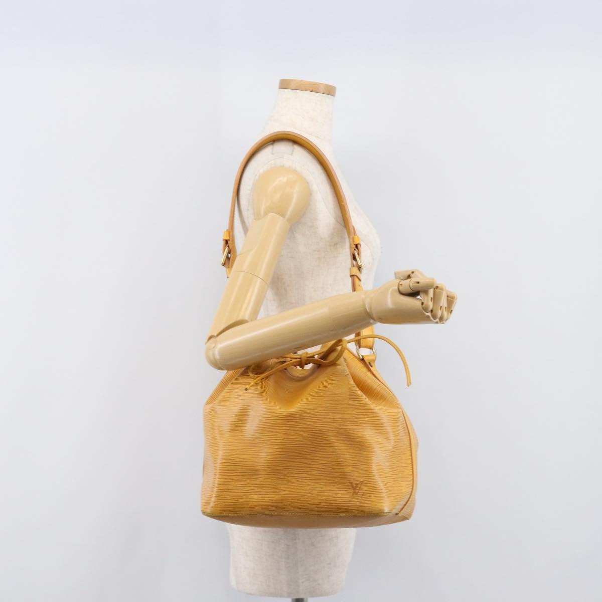 LOUIS VUITTON Epi Petit Noe Shoulder Bag Yellow M44109 LV Auth ep16236