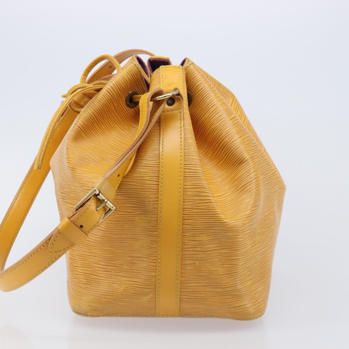 LOUIS VUITTON Epi Petit Noe Shoulder Bag Yellow M44109 LV Auth ep16236