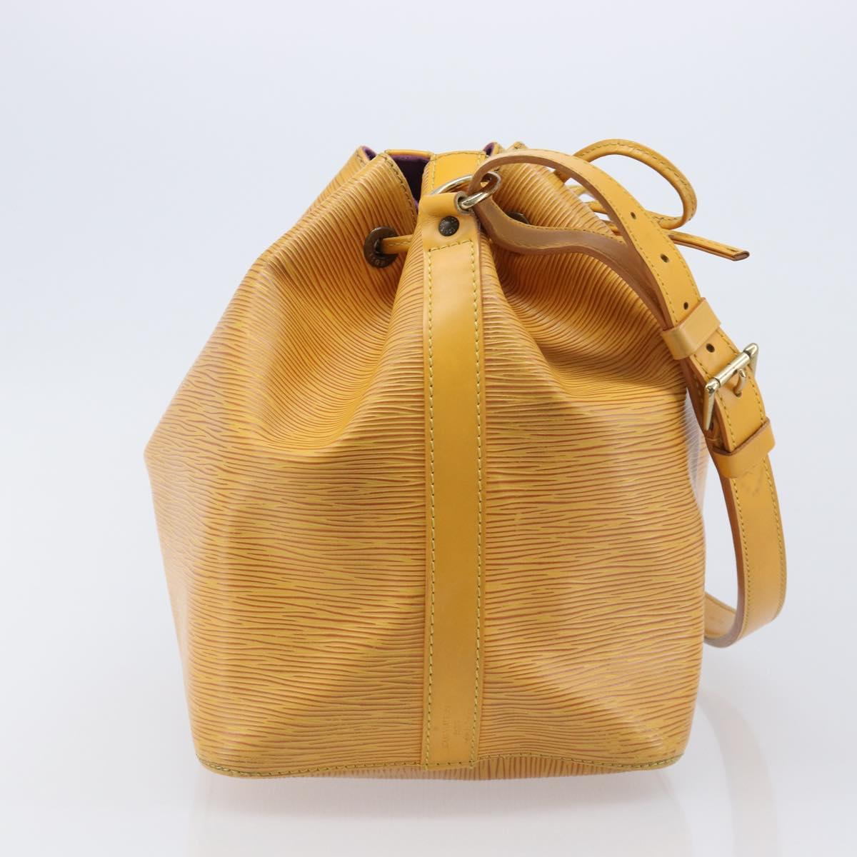 LOUIS VUITTON Epi Petit Noe Shoulder Bag Yellow M44109 LV Auth ep16236