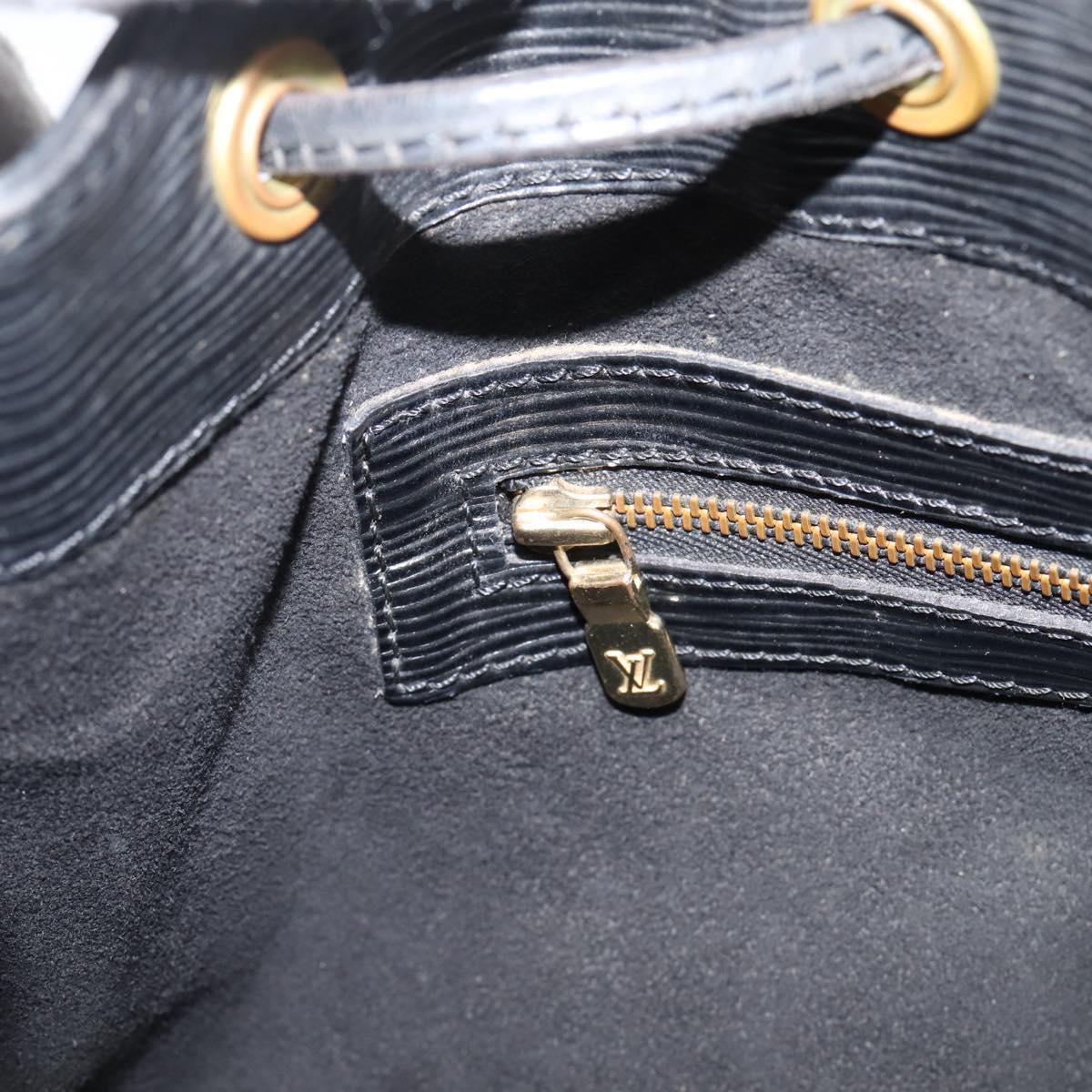 LOUIS VUITTON Epi Petit Noe Shoulder Bag Black M44102 LV Auth ep16238