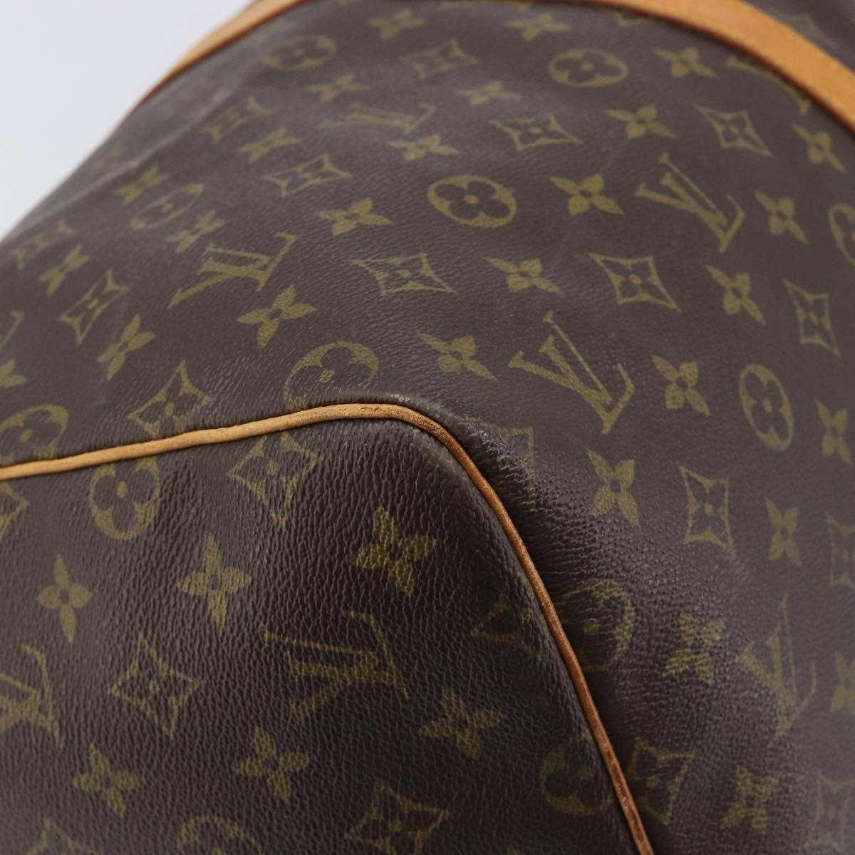 LOUIS VUITTON Monogram Keepall 55 Boston Bag M41424 LV Auth ep16241