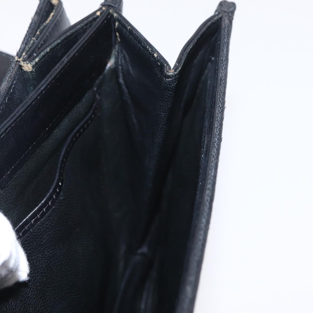 CELINE C Sulky Shoulder Bag Canvas Black Gold Auth ep16244