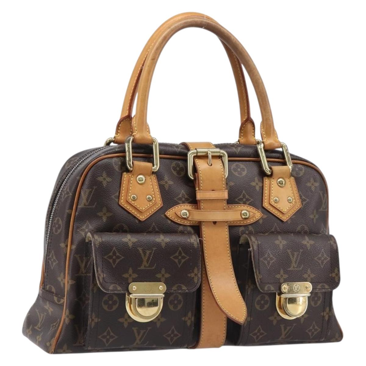 LOUIS VUITTON Monogram Manhattan GM Hand Bag M40025 LV Auth ep16246