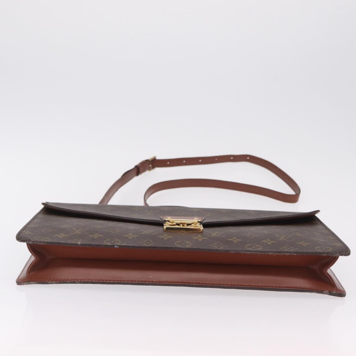 LOUIS VUITTON Monogram Porte Documents Bandouliere Bag M53338 LV Auth ep16259A