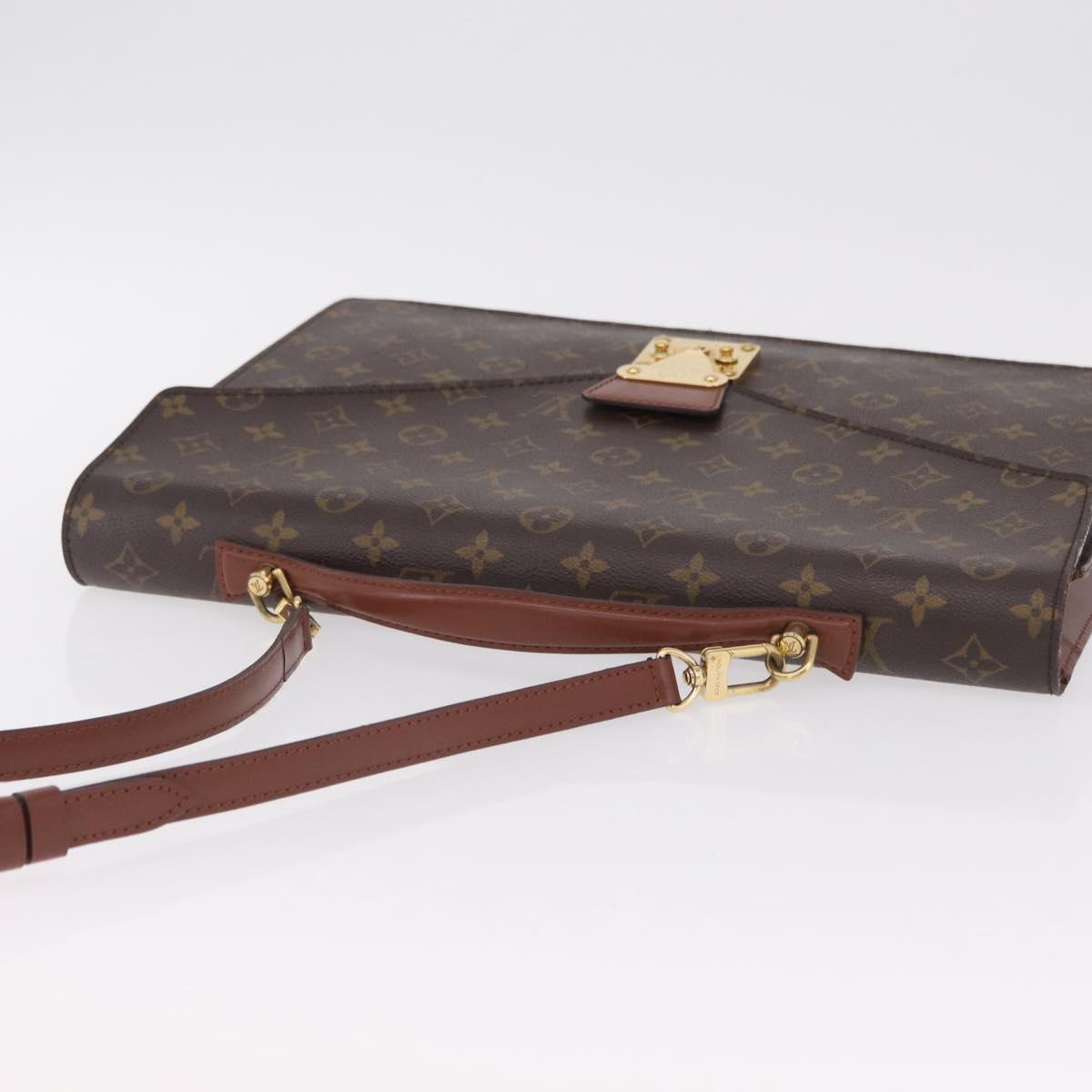 LOUIS VUITTON Monogram Porte Documents Bandouliere Bag M53338 LV Auth ep16259A