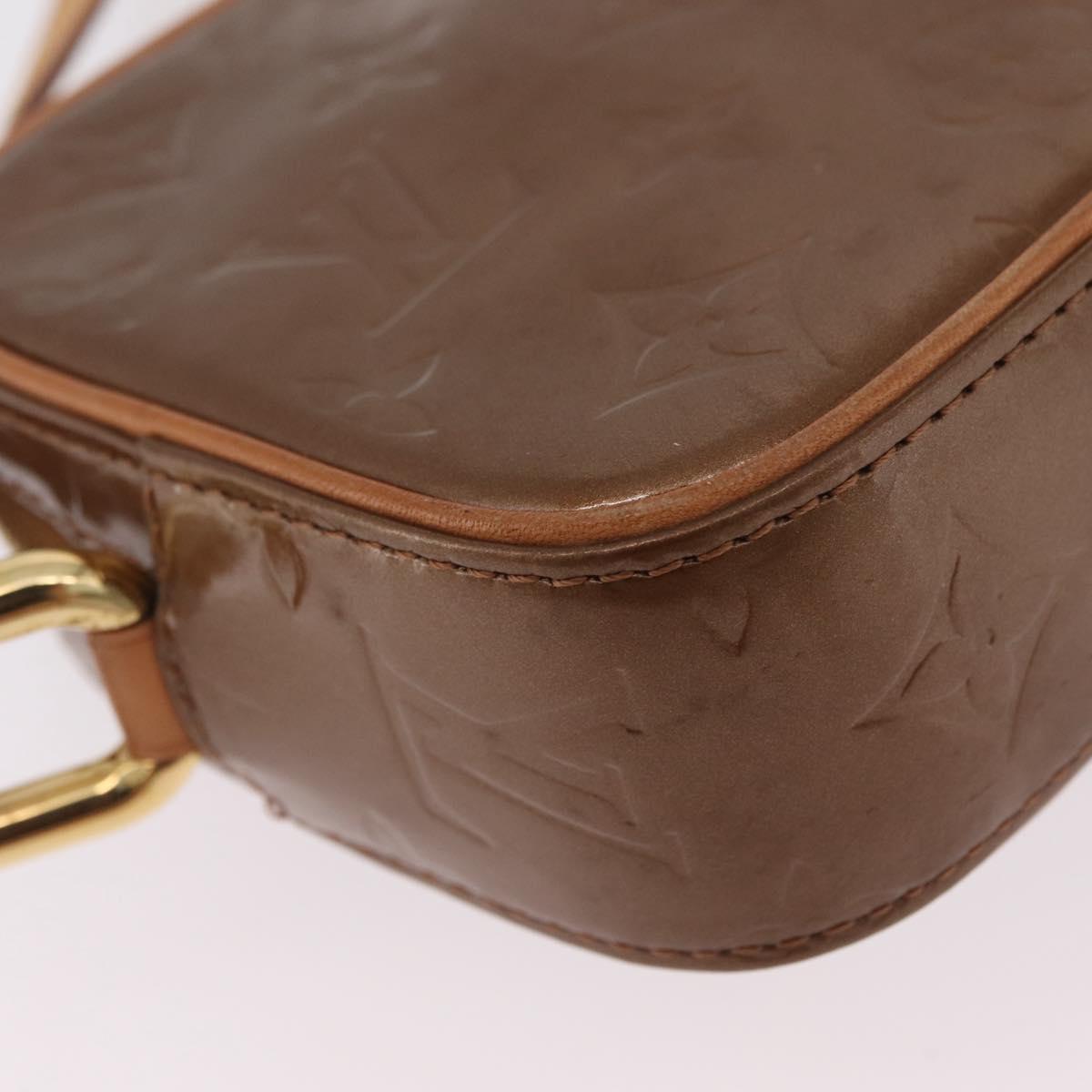 LOUIS VUITTON Monogram Vernis Christy MM Shoulder Bag Bronze M91109 Auth ep16263