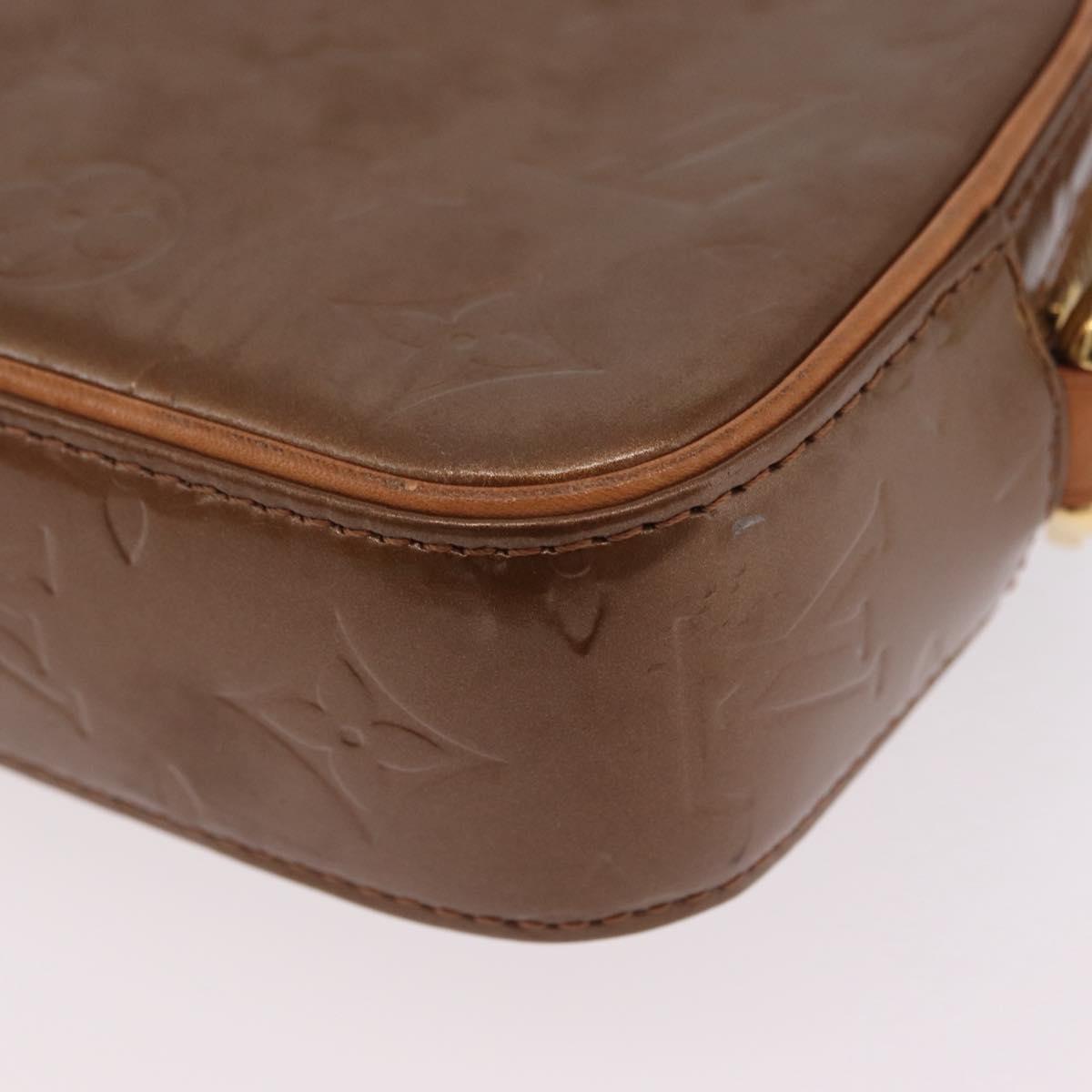 LOUIS VUITTON Monogram Vernis Christy MM Shoulder Bag Bronze M91109 Auth ep16263