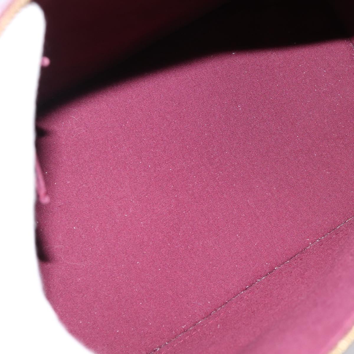 LOUIS VUITTON Monogram Vernis Alma PM Hand Bag Rouge Favist M91691 Auth ep16264A