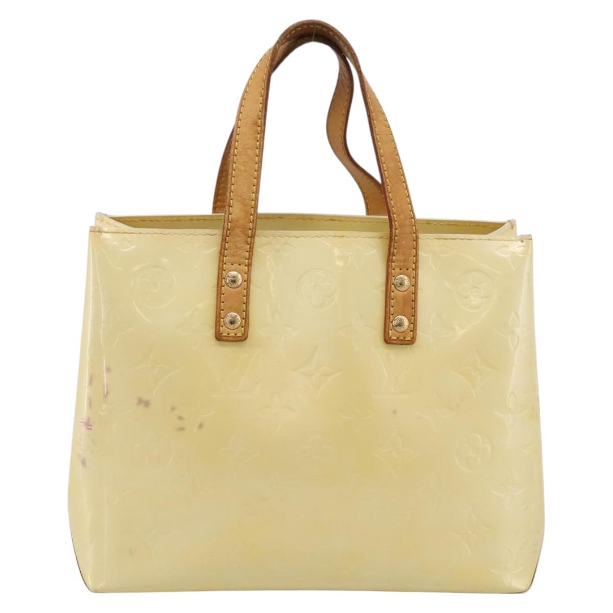 LOUIS VUITTON Monogram Vernis Reade PM Hand Bag Gris M91145 LV Auth ep16265
