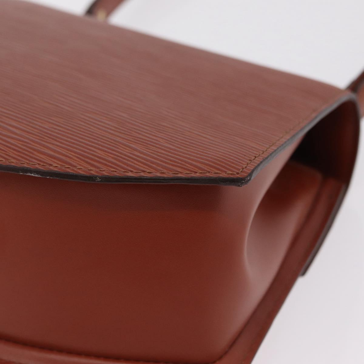 LOUIS VUITTON Epi Tilsitt Pouch Brown M52603 LV Auth ep16268A