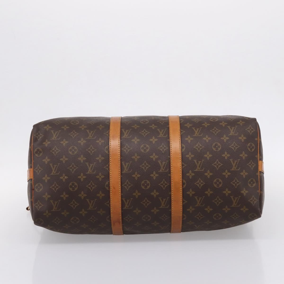LOUIS VUITTON Monogram Keepall Bandouliere 50 Boston Bag M41416 LV Auth ep16282A