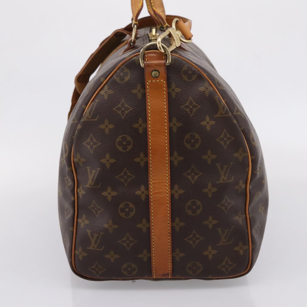 LOUIS VUITTON Monogram Keepall Bandouliere 50 Boston Bag M41416 LV Auth ep16282A