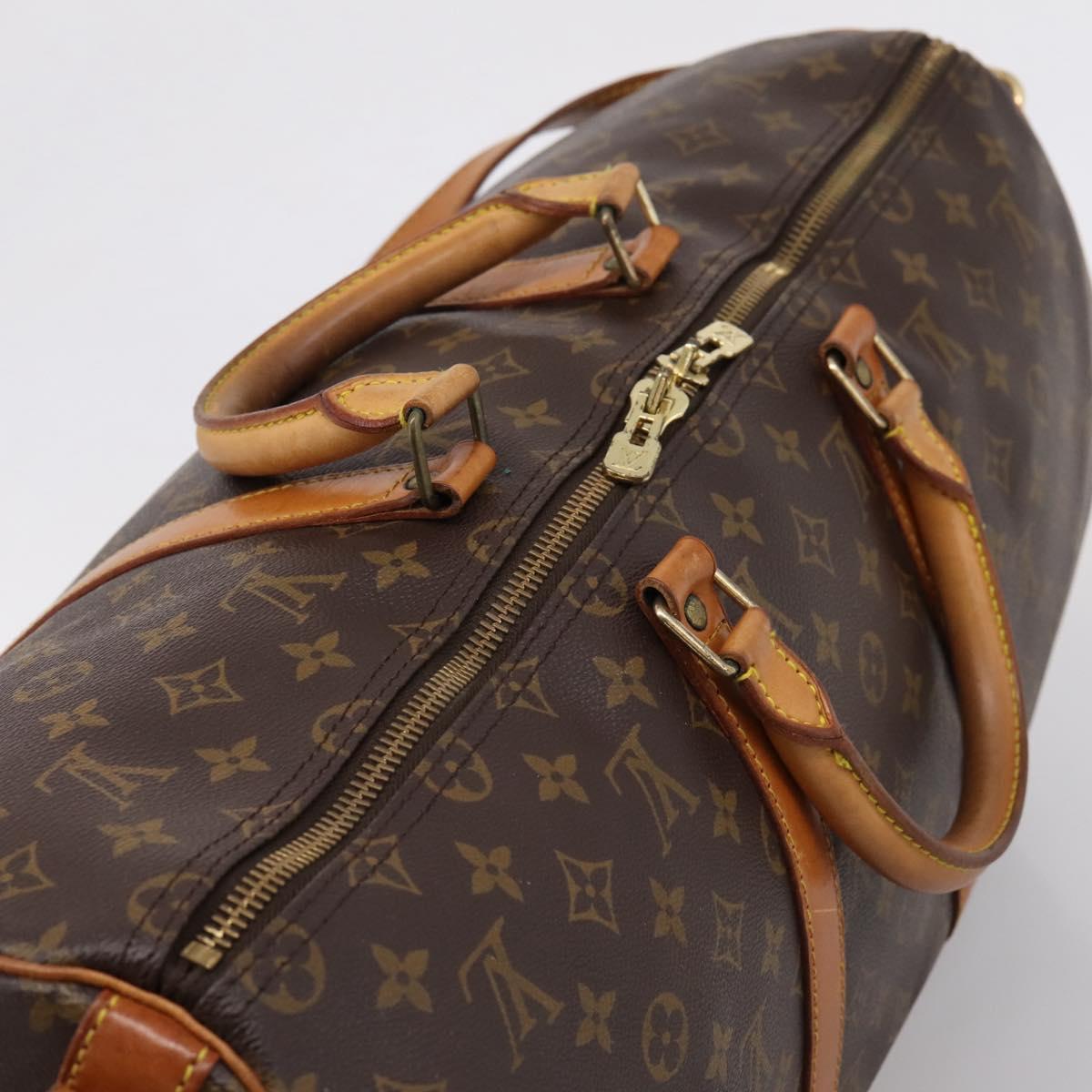 LOUIS VUITTON Monogram Keepall Bandouliere 50 Boston Bag M41416 LV Auth ep16282A