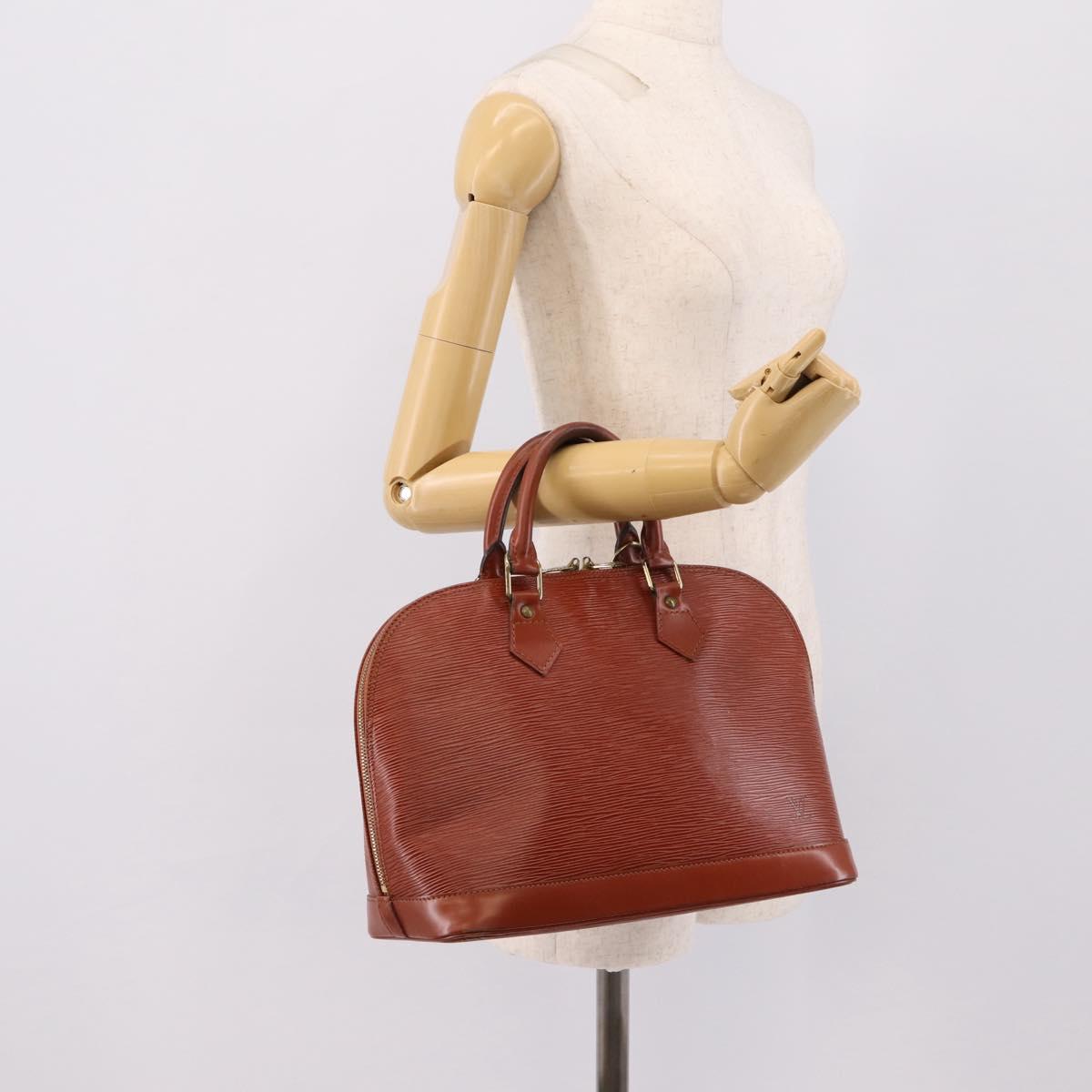 LOUIS VUITTON Epi Alma Hand Bag Brown M52143 LV Auth ep16284
