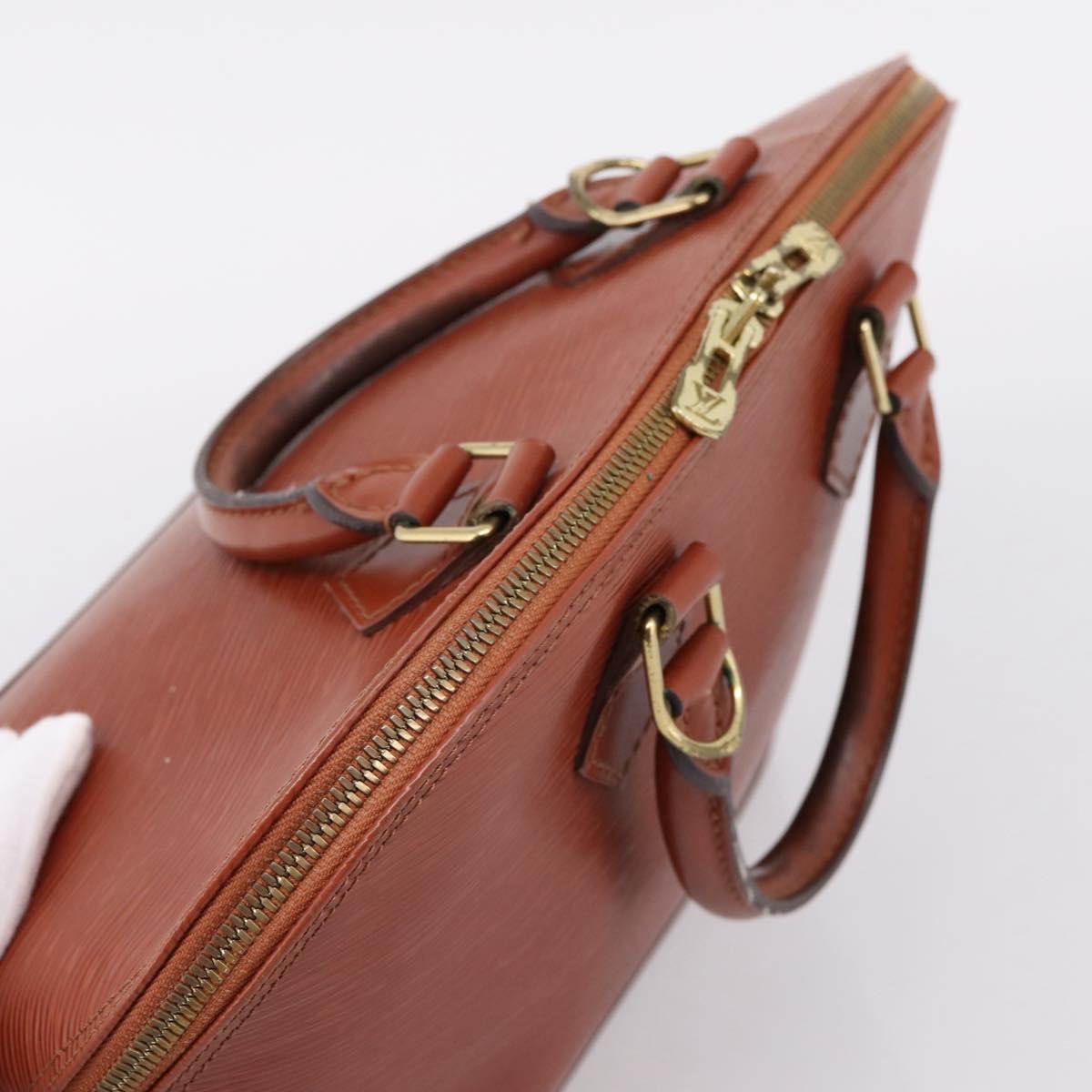 LOUIS VUITTON Epi Alma Hand Bag Brown M52143 LV Auth ep16284