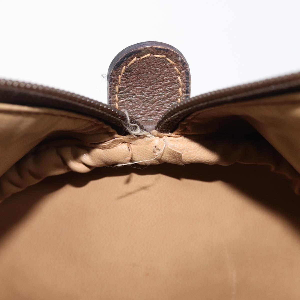 GUCCI GG Supreme Boston Bag PVC Beige Gold 002 39 6842 Auth ep16285A