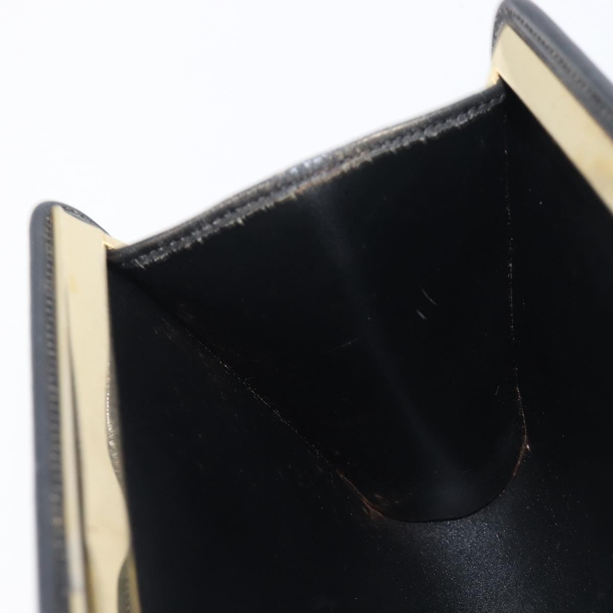 Christian Dior Trotter Clutch Bag Black Silver Auth ep16290