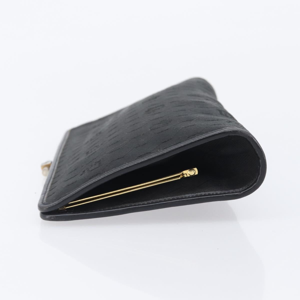Christian Dior Trotter Clutch Bag Black Silver Auth ep16290