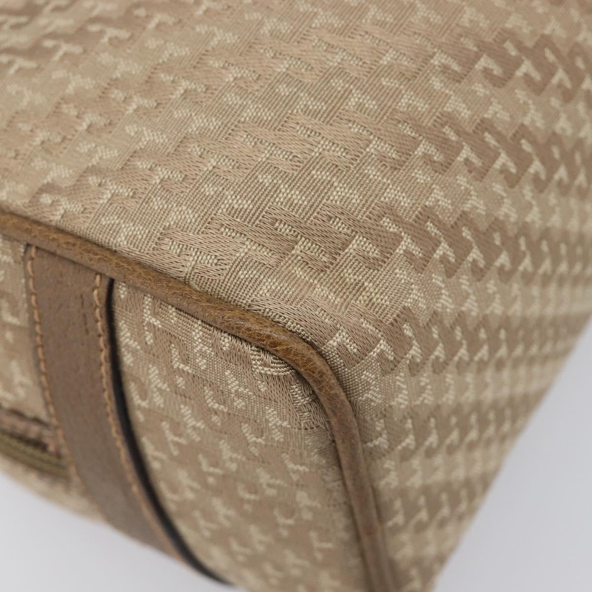 GUCCI Pouch Canvas Beige Gold Auth ep16295