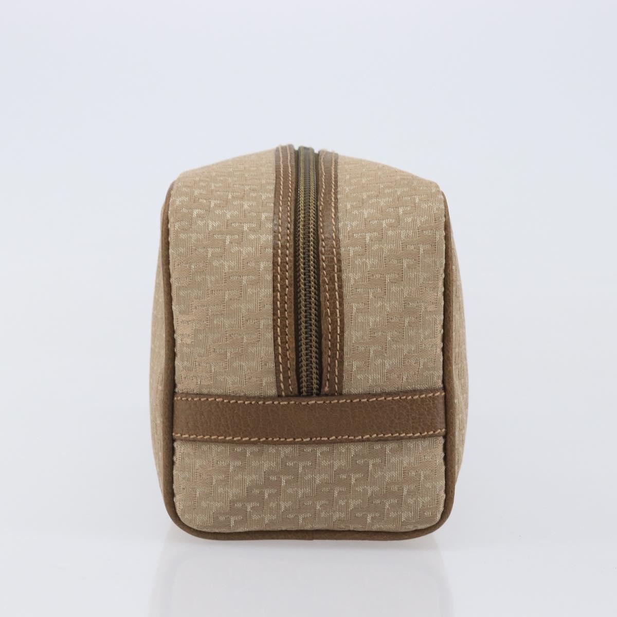 GUCCI Pouch Canvas Beige Gold Auth ep16295