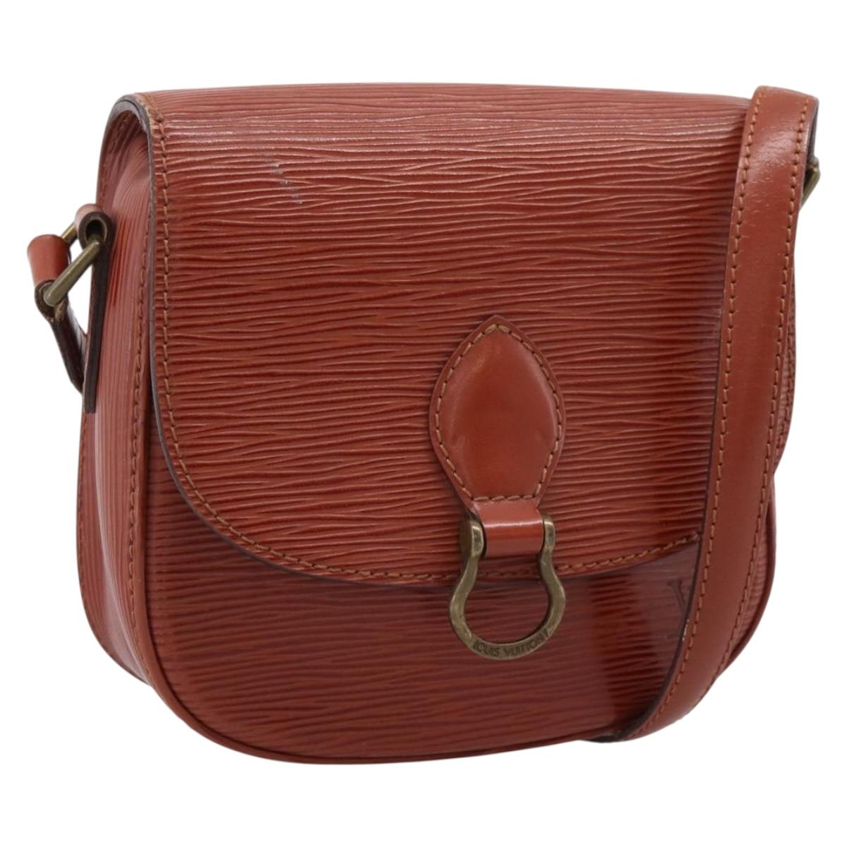 LOUIS VUITTON Epi Saint Cloud PM Shoulder Bag Brown M52213 LV Auth ep16296