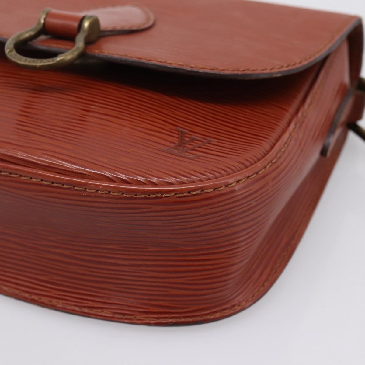 LOUIS VUITTON Epi Saint Cloud PM Shoulder Bag Brown M52213 LV Auth ep16296
