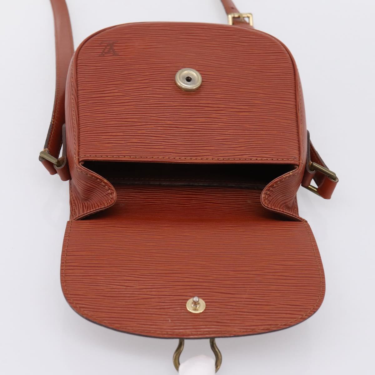 LOUIS VUITTON Epi Saint Cloud PM Shoulder Bag Brown M52213 LV Auth ep16296