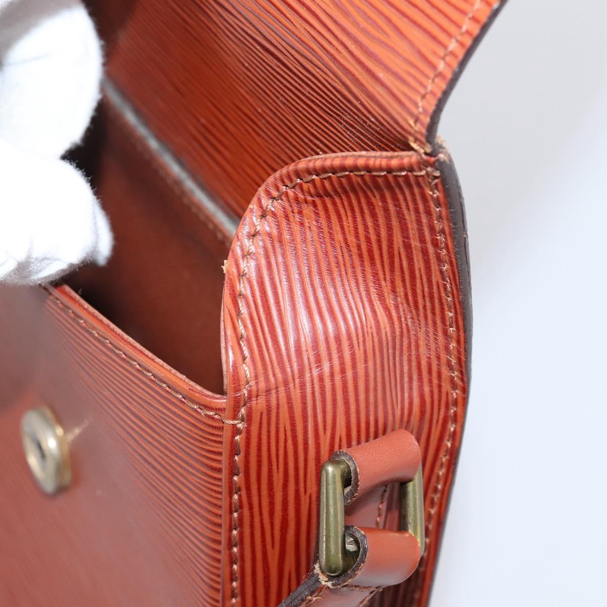 LOUIS VUITTON Epi Saint Cloud PM Shoulder Bag Brown M52213 LV Auth ep16296