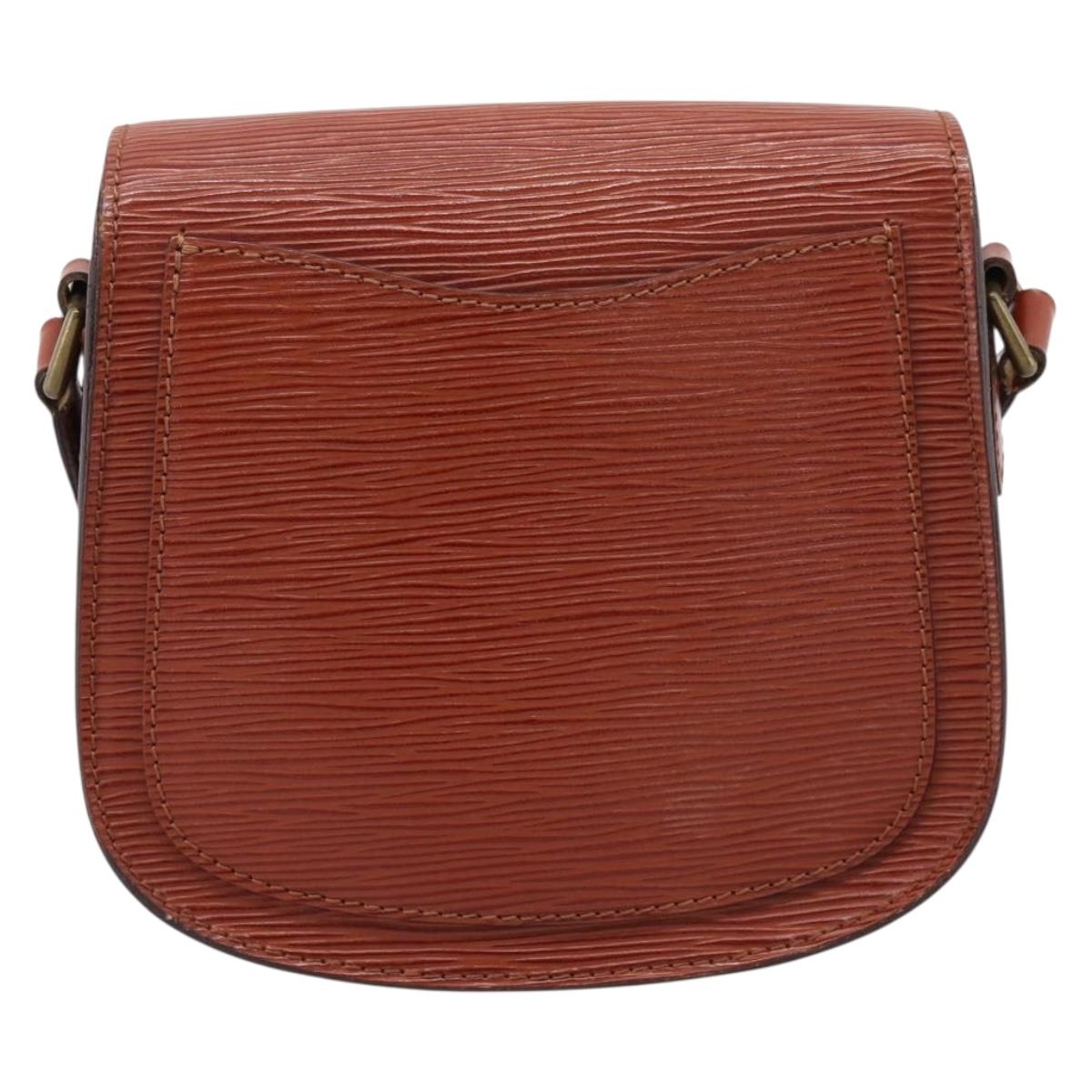 LOUIS VUITTON Epi Saint Cloud PM Shoulder Bag Brown M52213 LV Auth ep16296