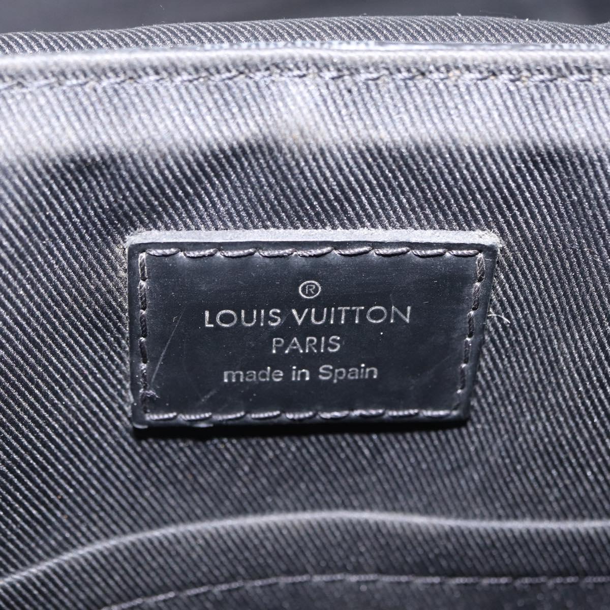 LOUIS VUITTON Damier Graphite District PM Shoulder Bag N41260 LV Auth ep16302