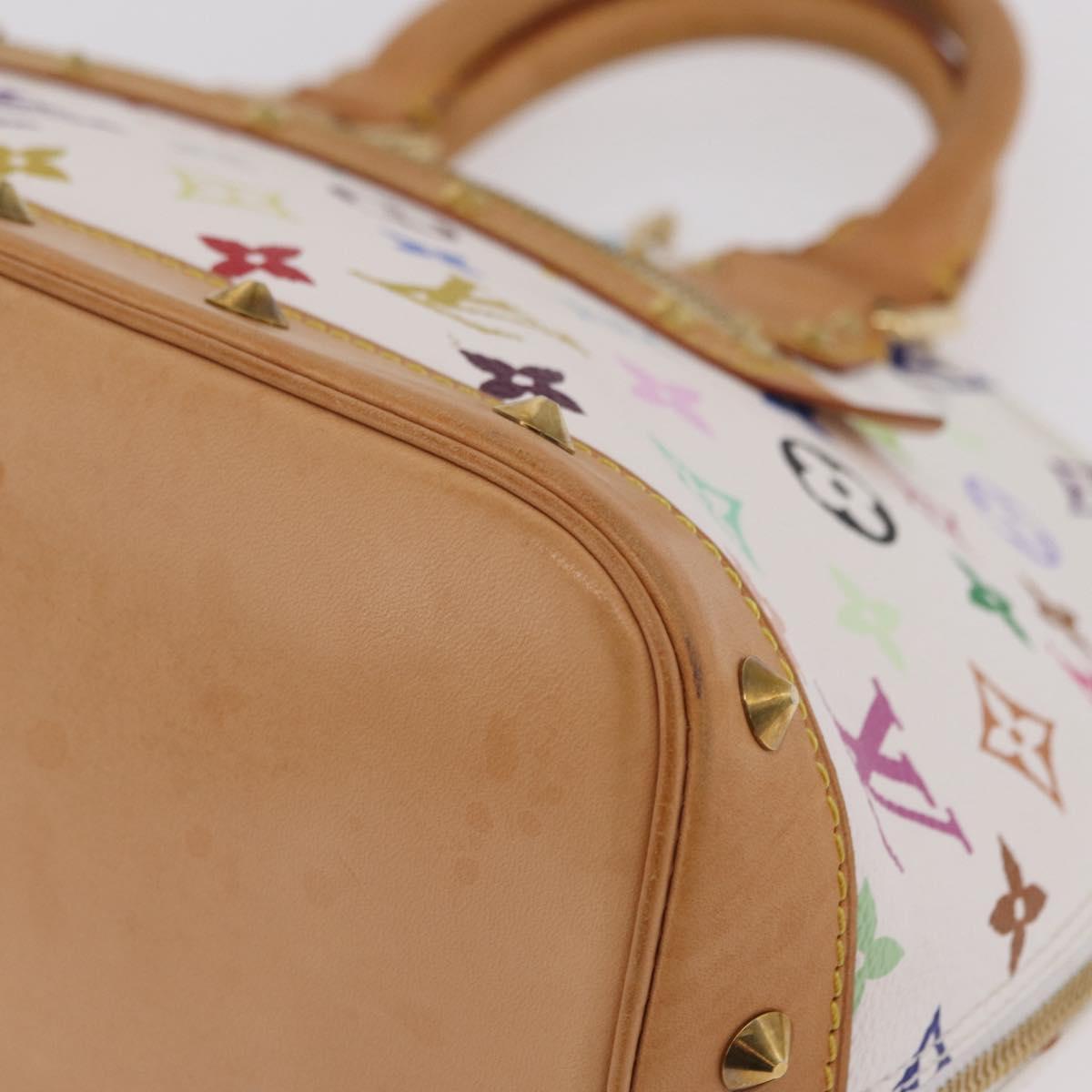 LOUIS VUITTON Monogram Multicolor Alma Hand Bag White M92647 LV Auth ep16304V