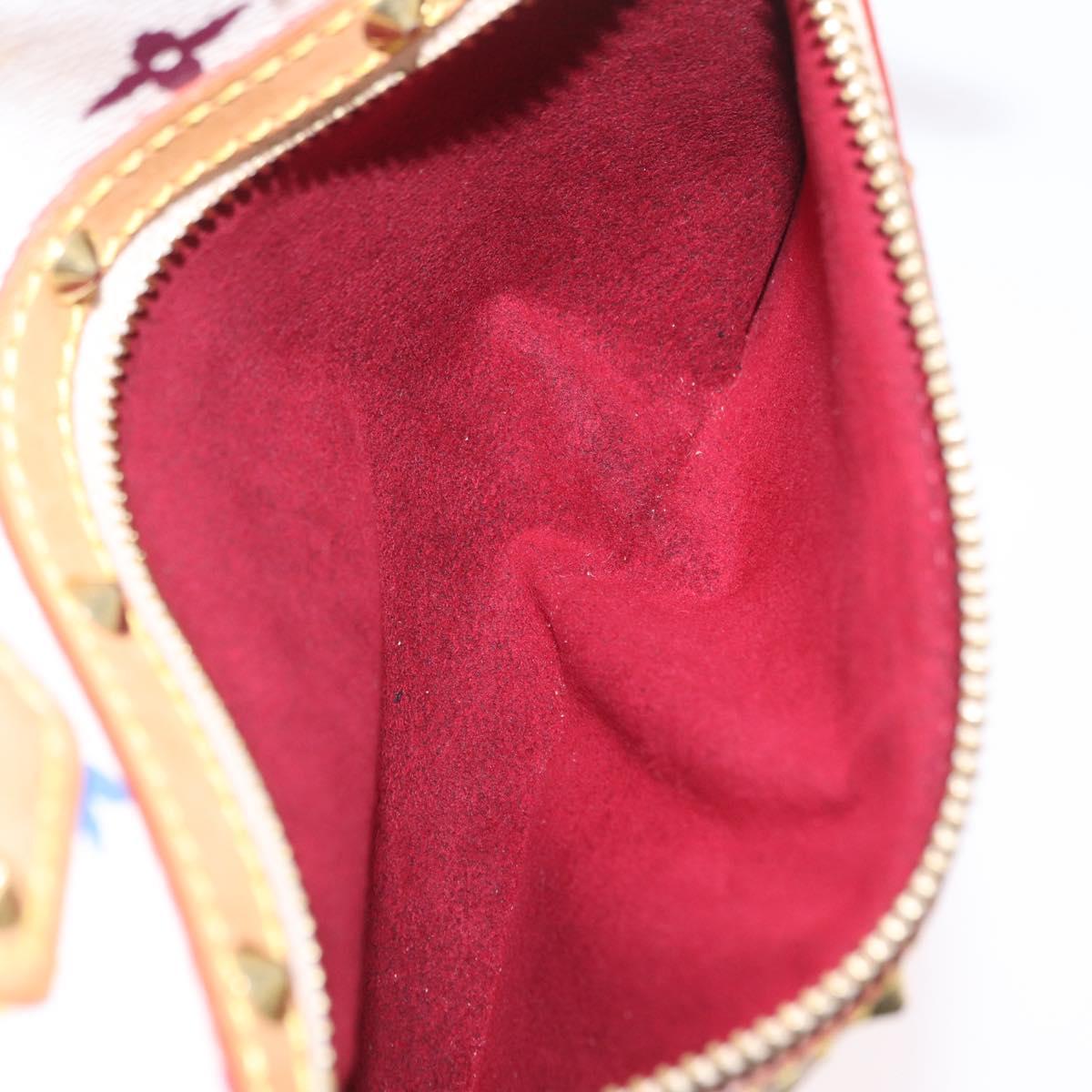 LOUIS VUITTON Monogram Multicolor Alma Hand Bag White M92647 LV Auth ep16304V