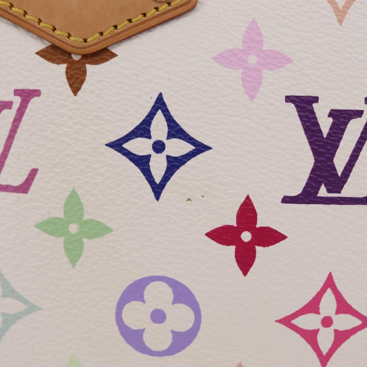 LOUIS VUITTON Monogram Multicolor Alma Hand Bag White M92647 LV Auth ep16304V