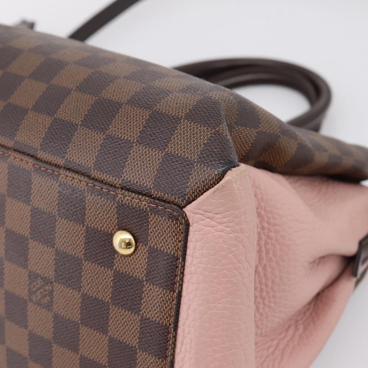 LOUIS VUITTON Damier Ebene Normandy Hand Bag 2way N41488 LV Auth ep16310A