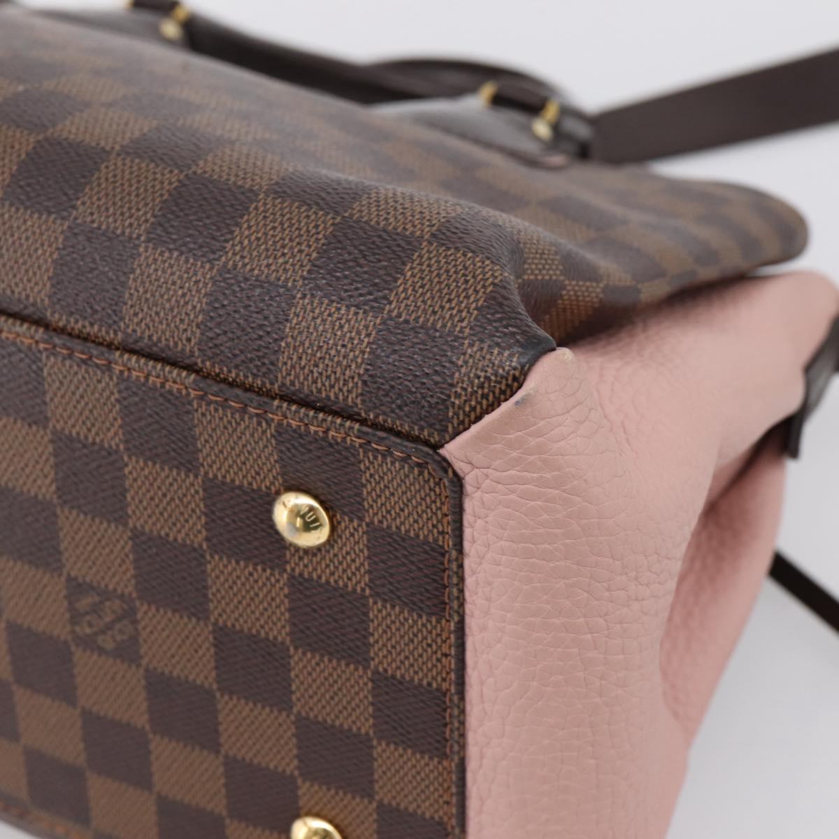 LOUIS VUITTON Damier Ebene Normandy Hand Bag 2way N41488 LV Auth ep16310A
