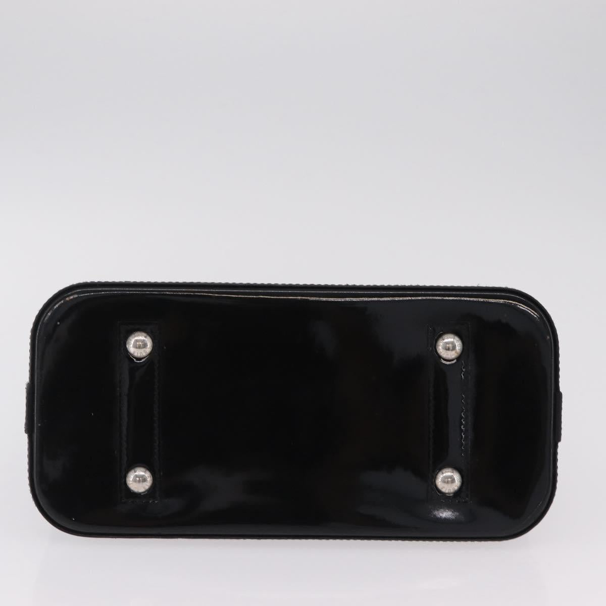 LOUIS VUITTON Epi Alma PM Hand Bag Enamel Noir Electric M4032N LV Auth ep16314