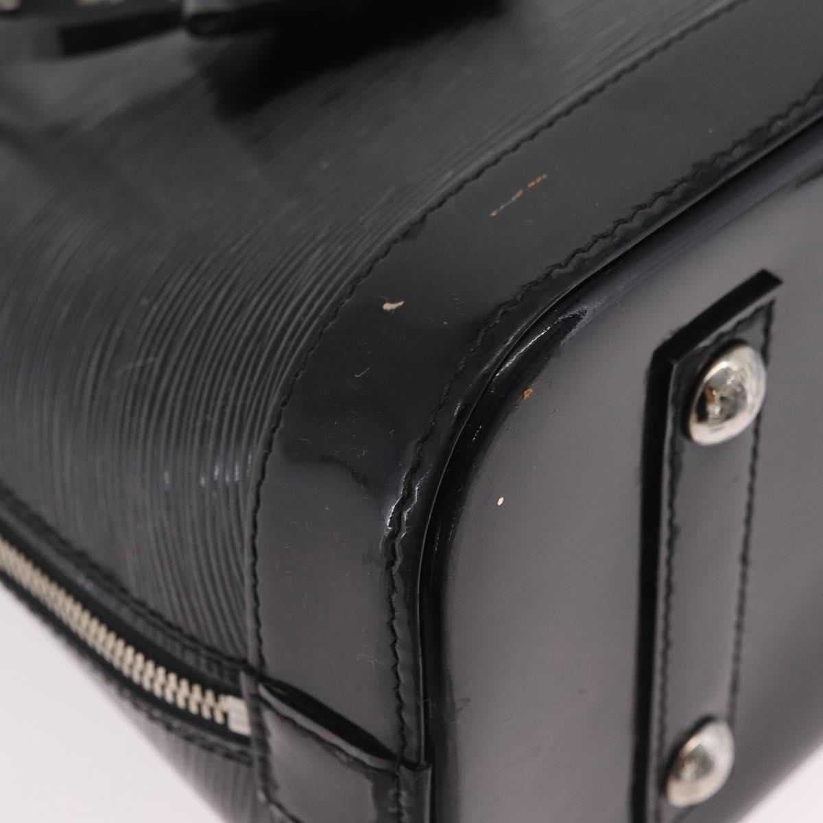 LOUIS VUITTON Epi Alma PM Hand Bag Enamel Noir Electric M4032N LV Auth ep16314
