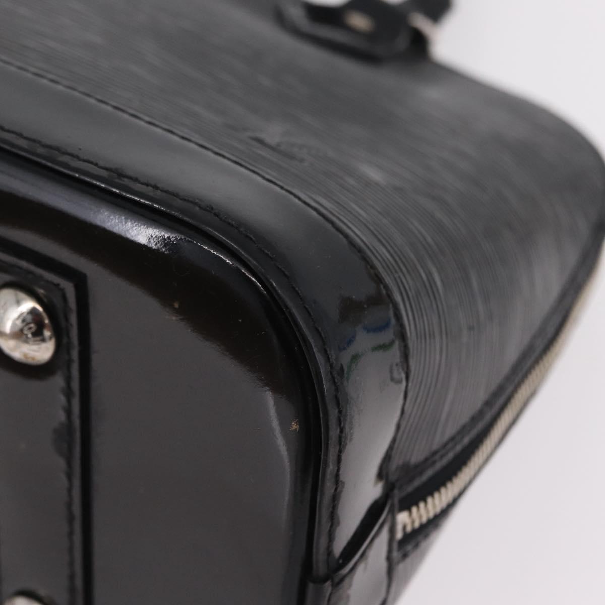 LOUIS VUITTON Epi Alma PM Hand Bag Enamel Noir Electric M4032N LV Auth ep16314