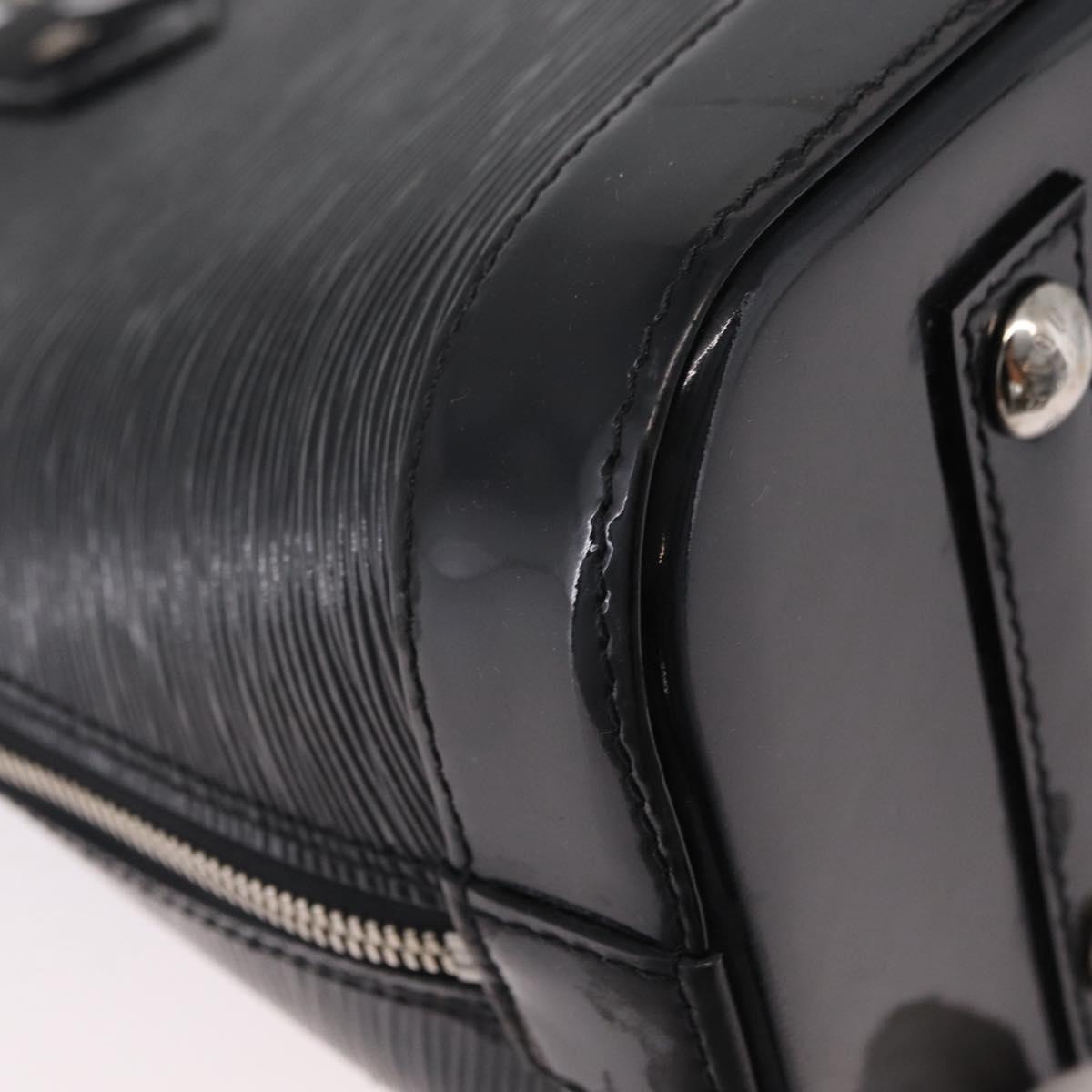 LOUIS VUITTON Epi Alma PM Hand Bag Enamel Noir Electric M4032N LV Auth ep16314