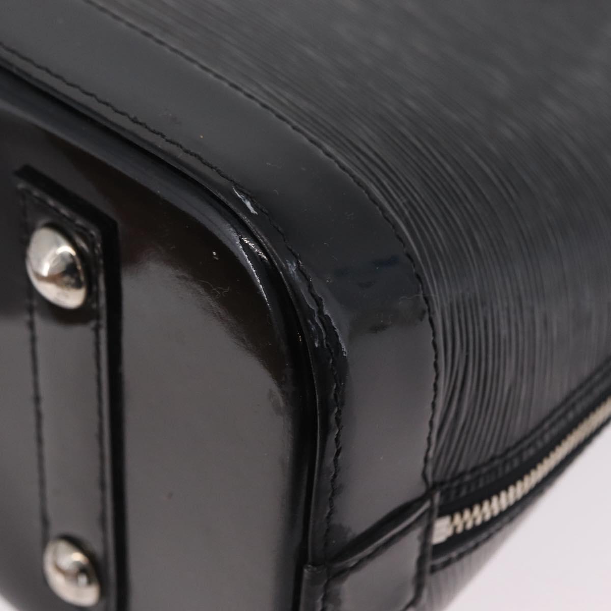 LOUIS VUITTON Epi Alma PM Hand Bag Enamel Noir Electric M4032N LV Auth ep16314