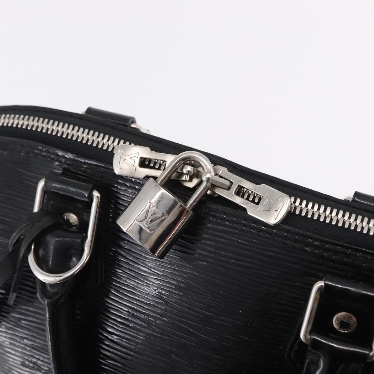 LOUIS VUITTON Epi Alma PM Hand Bag Enamel Noir Electric M4032N LV Auth ep16314