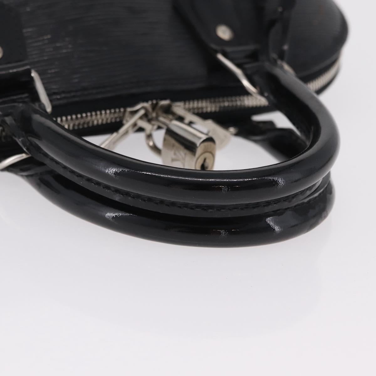 LOUIS VUITTON Epi Alma PM Hand Bag Enamel Noir Electric M4032N LV Auth ep16314