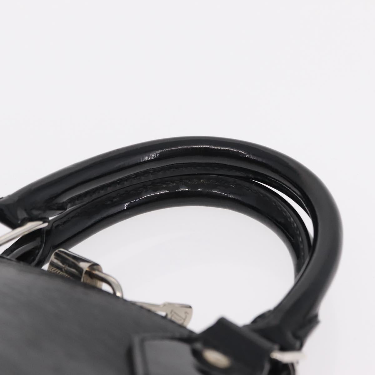 LOUIS VUITTON Epi Alma PM Hand Bag Enamel Noir Electric M4032N LV Auth ep16314