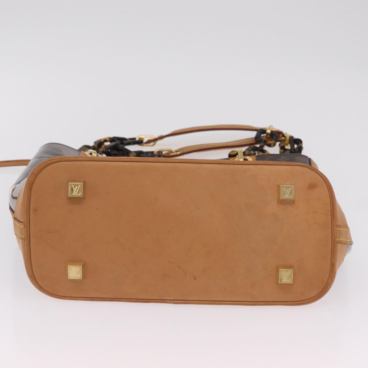 LOUIS VUITTON Monogram Vinyl Kava Amble PM Bag Brown M92502 LV Auth ep16317A