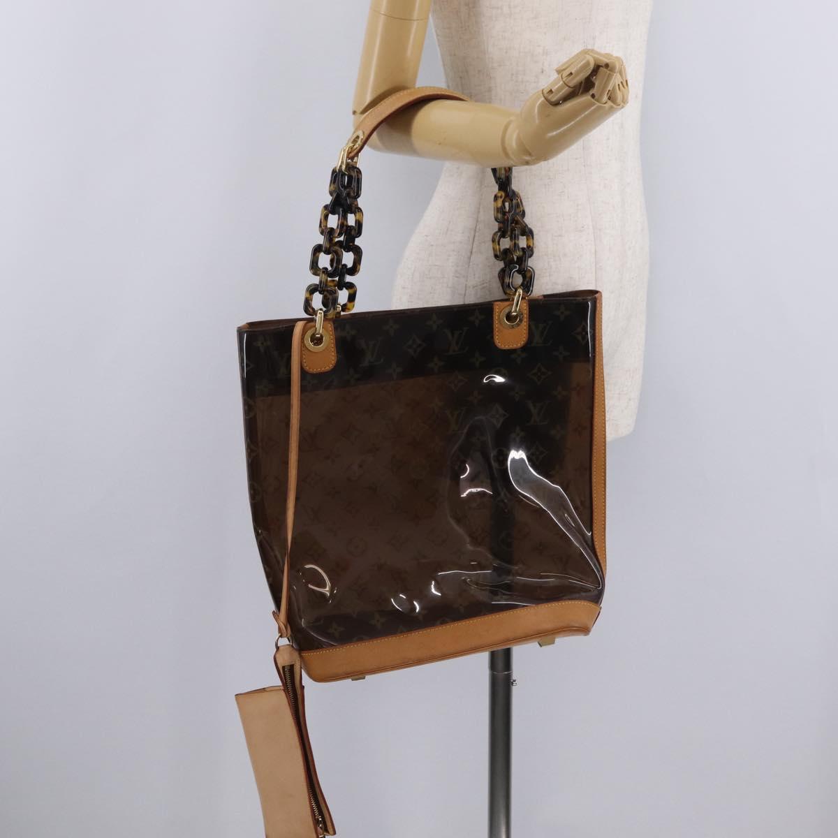 LOUIS VUITTON Monogram Vinyl Kava Amble PM Bag Brown M92502 LV Auth ep16317A