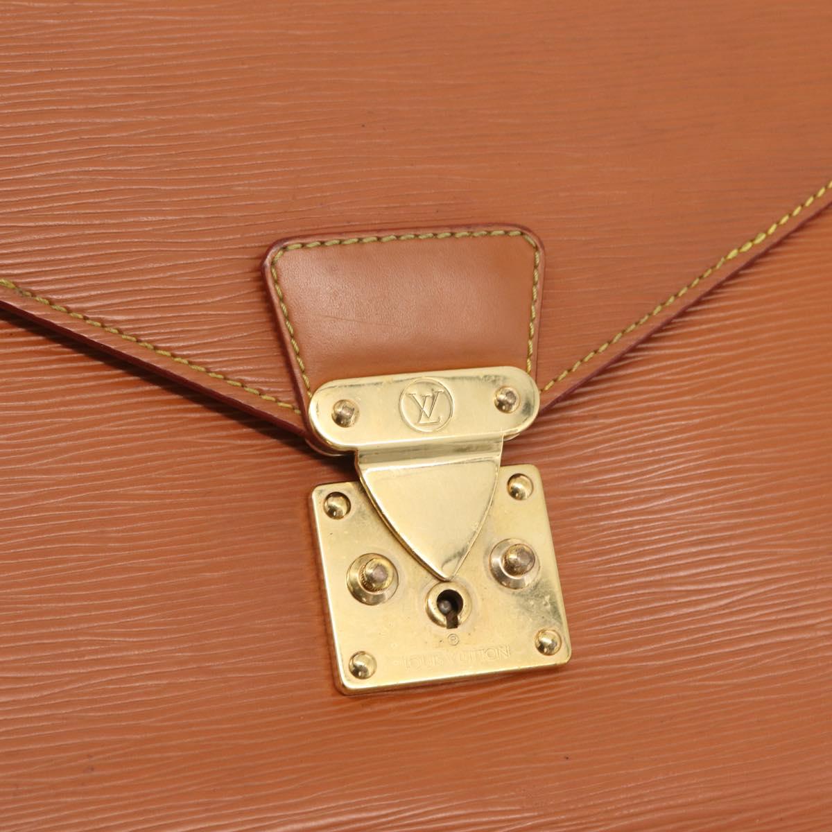 LOUIS VUITTON Epi Serviette Conseiller Briefcase Brown M54423 LV Auth ep16321